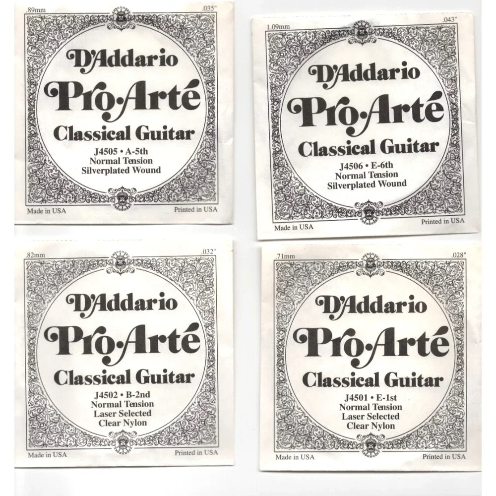 Classical Guitar Strings Unused in Originlal Packages - D'Addario USA